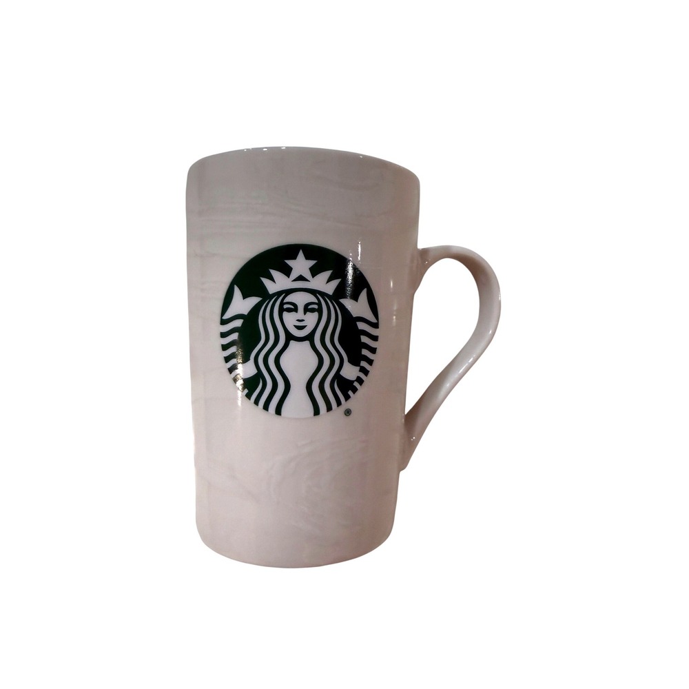 Starbucks Coffee Cup‎ White Marble Swirl Ceramic Wind Winter 2020 Collectible